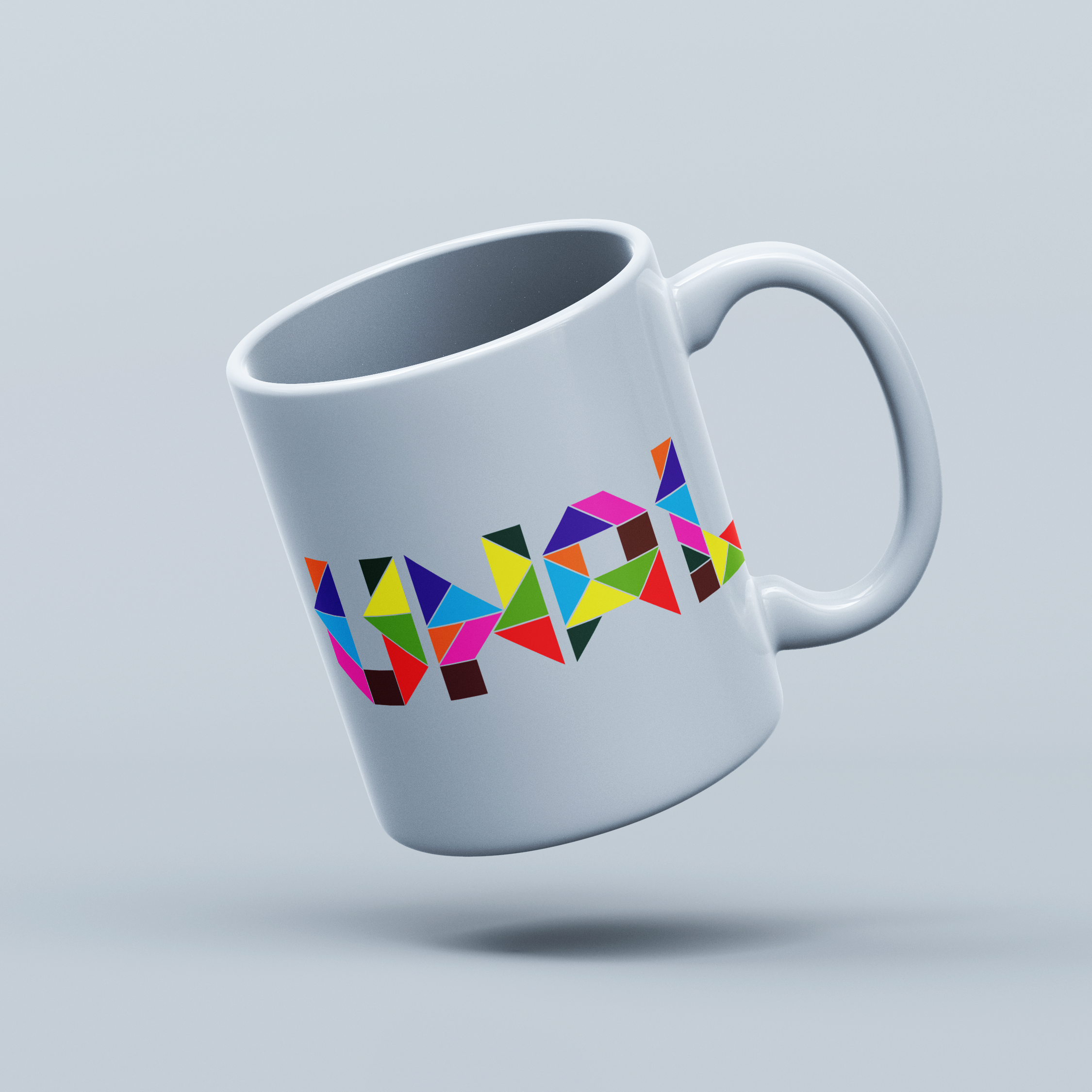 Taza Tangram Color